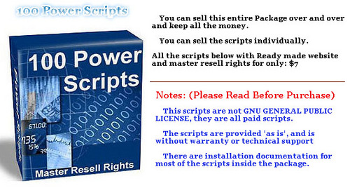 Product picture 100 CGI Power Scripts  (Resale Rights Included)